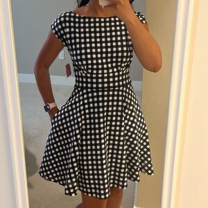 Kate Spade Navy and White A-Line Mini Dress